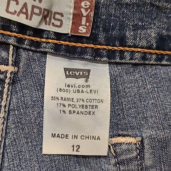 Levi's 525 vintage nouveau low capris size 12 - Picture 4 of 7